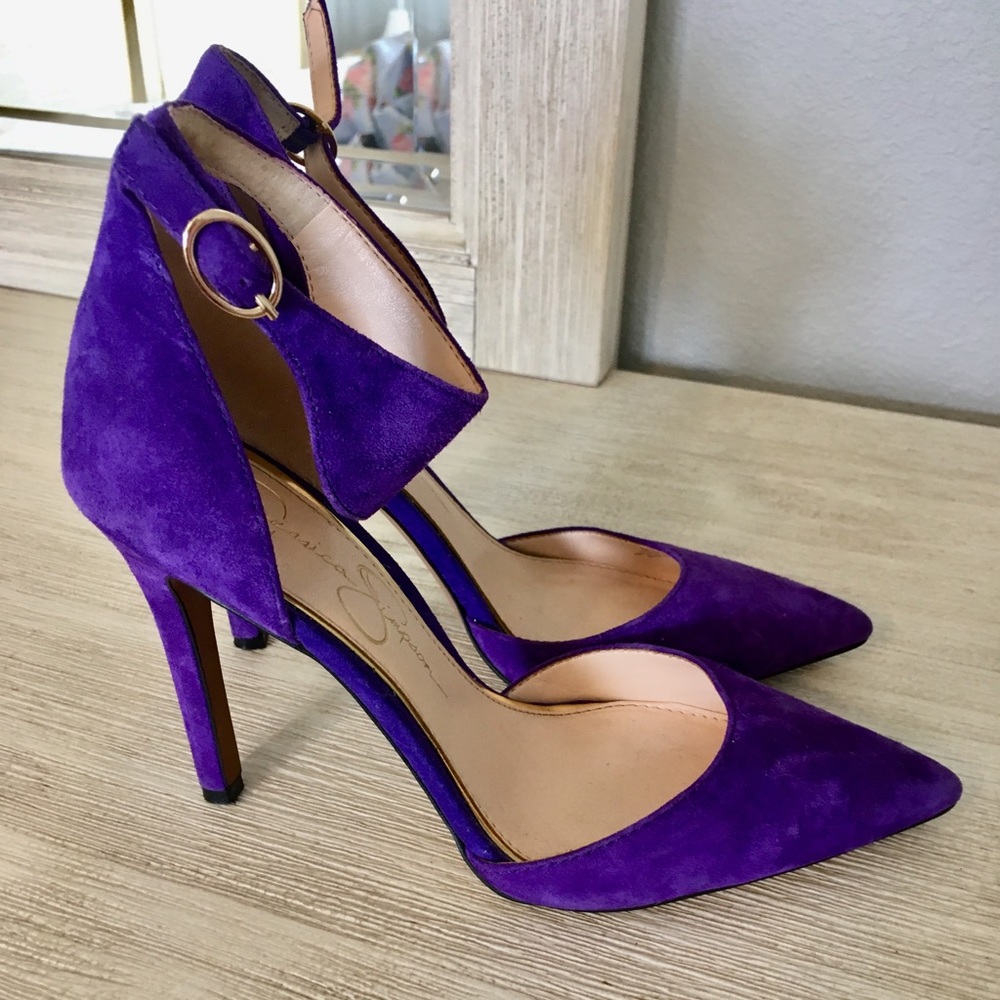 Electric purple Jessica Simpson stilettos